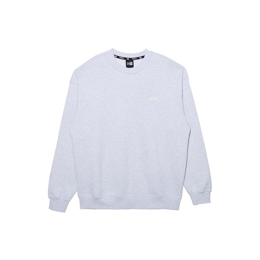 New Era FW22 Solid Color Fleece Lined Long Sleeve Pullover Minimalist Sweatshirt Unisex sweatshirt Gray 13338623
