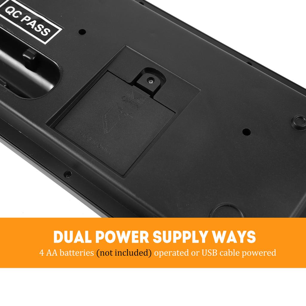 61 Keys USB Electronic Organ Kids Electric Piano with Microphone Black Digital Music Electronic