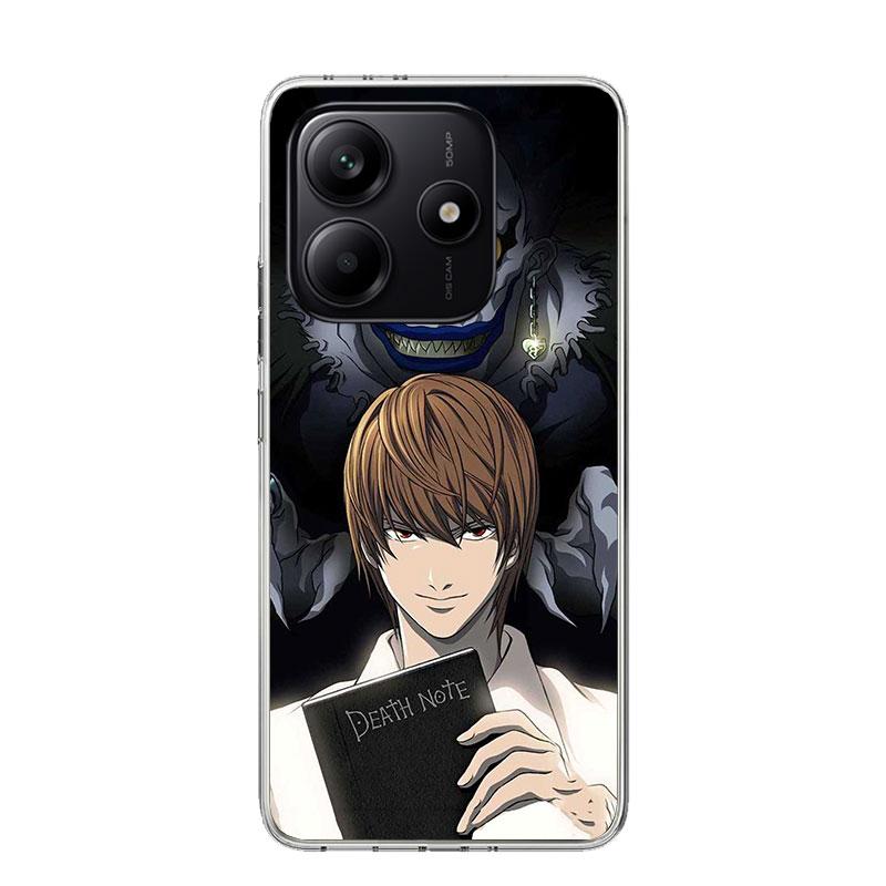 N-Note D-Death Anime Ryuk Phone Case For Xiaomi Redmi Note 13 14 15 Pro Plus 12S 12 14S 11S 11E 10 10S 11 11T 5G 4G Cover Coque