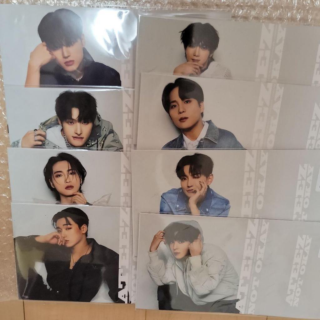 [USED] ATEEZ JPFC Limited Sleeve Case Complete Set of 8 NOT OKAY REIT