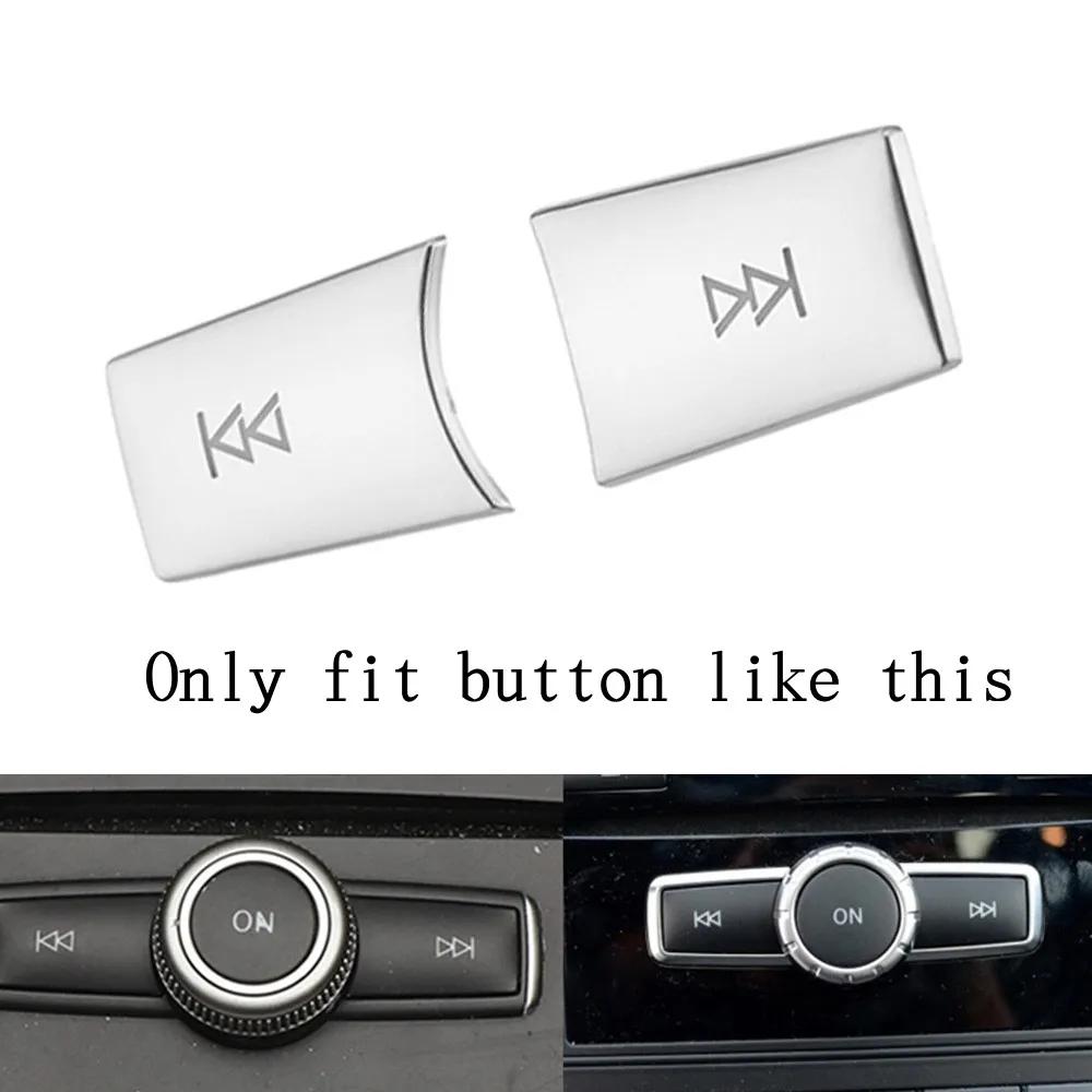 Bilkonsol Multimedia Volymknapp Trim Sekvensöverdrag Klistermärke För Mercedes Benz A B C E GLA CIA ML GL SLK W176 W245 W204 W212