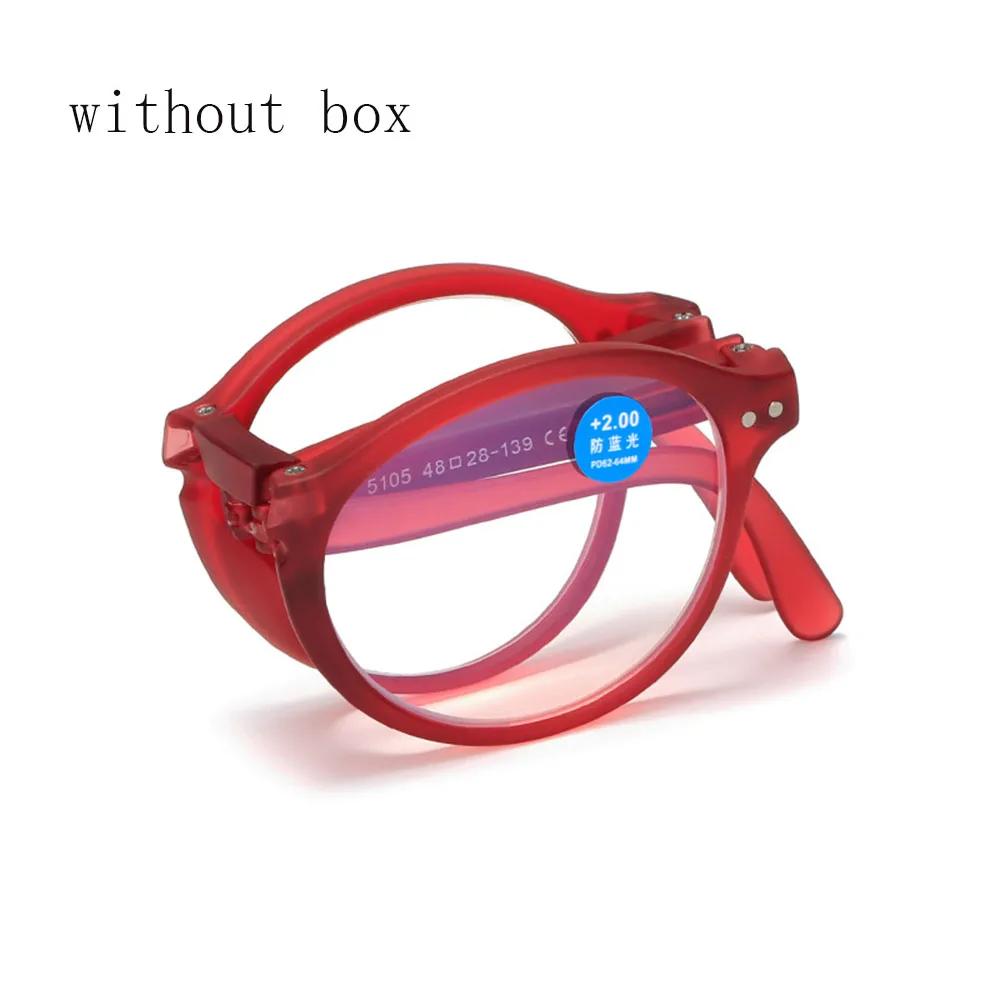 Folding Reading Glasses with Case Unisex Lightweight Presbyopic Anti Blue Light 1 0x to 4 0x Strength Portable 1.5