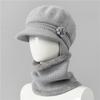 Wool Hat Women's Autumn and Winter Fleece Warm Hat, Ear Protection, Cold Protection, Thickened Knitted Hat