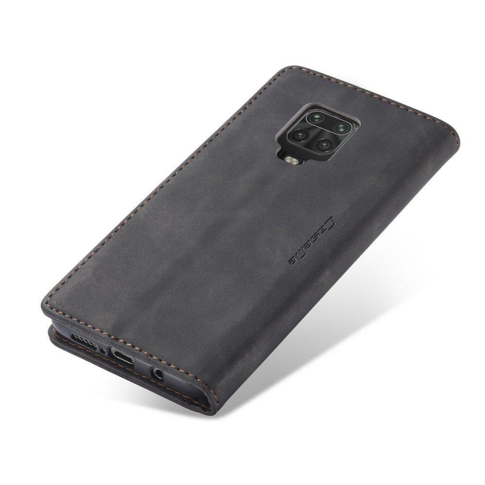CASEME Case for Xiaomi for Redmi Note 9s / 9 Pro, Leather Wallet Case, Black