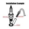 Termometro LCD per Moto   Sottile Impermeabile Misuratore Temperatura Acqua con Adattatore Candela 10MM   12V