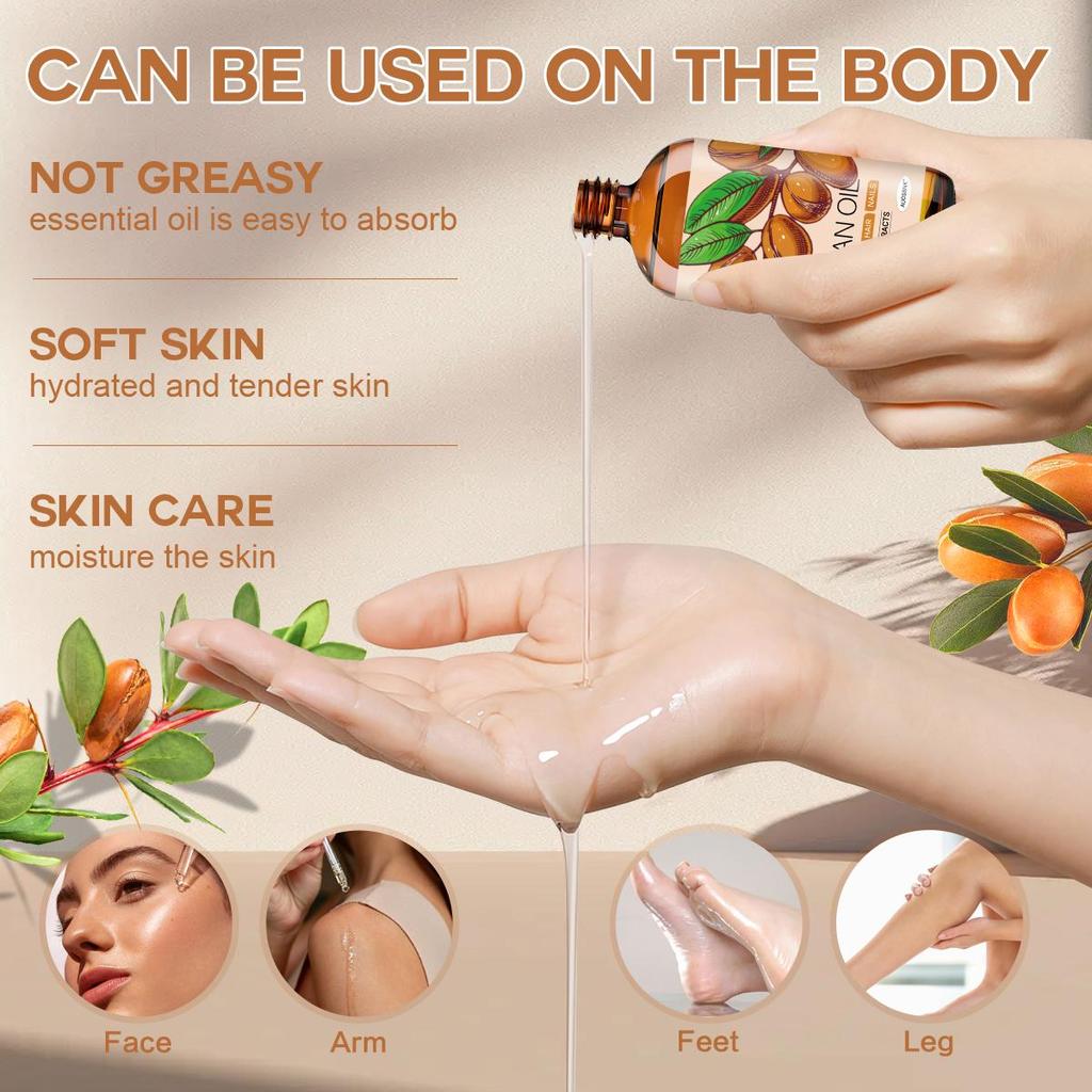 6 Kinds Pure Essential Oils(100Ml)- Face Oil, Skin Care, Argan, Rose, Lavender, Batana, Frankincense, Sandalwood, Candle Making, Massage, Skincare