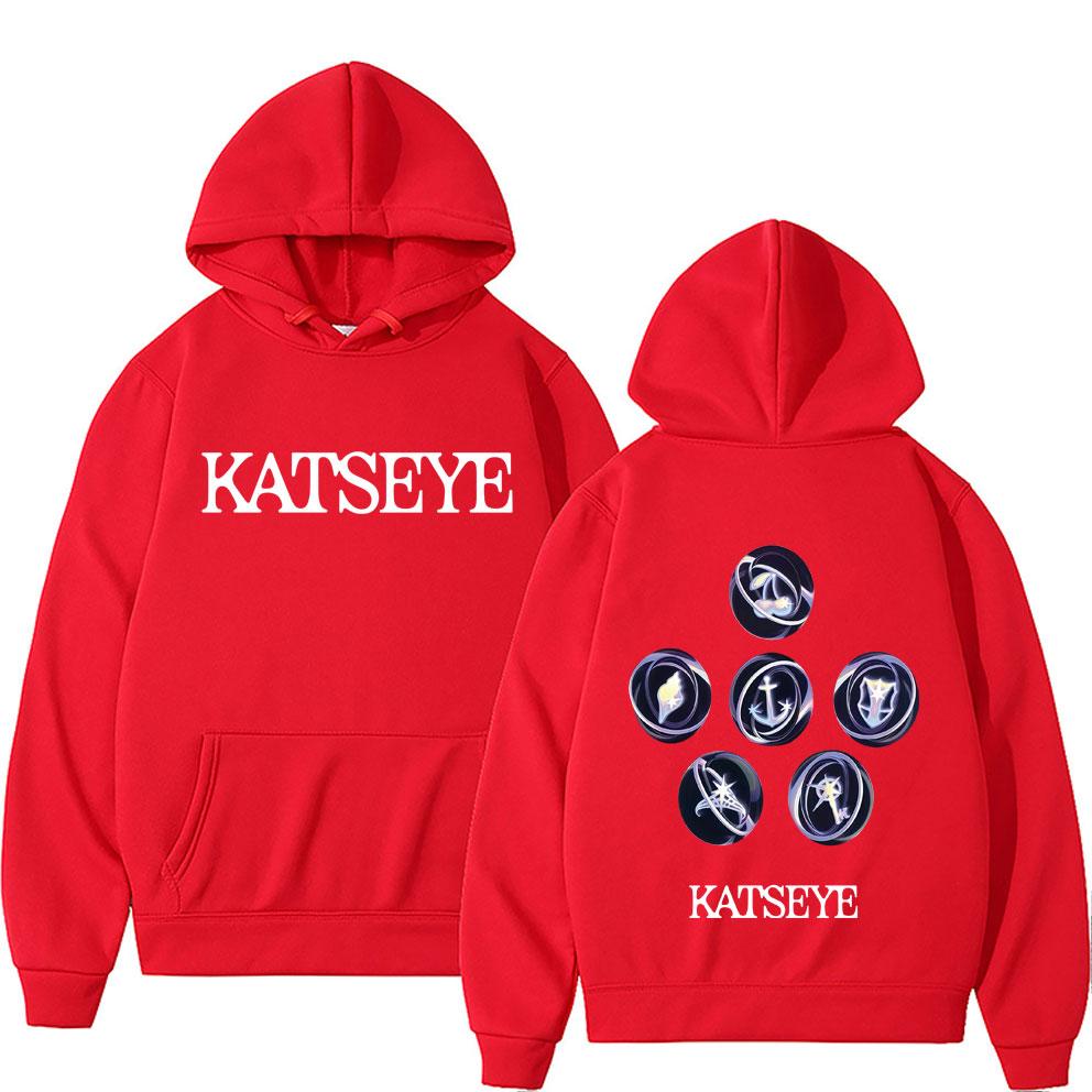 Koreanische Girlgroup KATSEYE Album Grafik Hoodie Herren Damen Freizeit Fleece Vintage Sweatshirt Herrenmode Oversized Streetwear