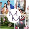 4th Of July Tinsel Garland Star Patriotic 4th Of July Twist Garland 2x Celebration Holiday Decorations Hangable Parade Ornaments