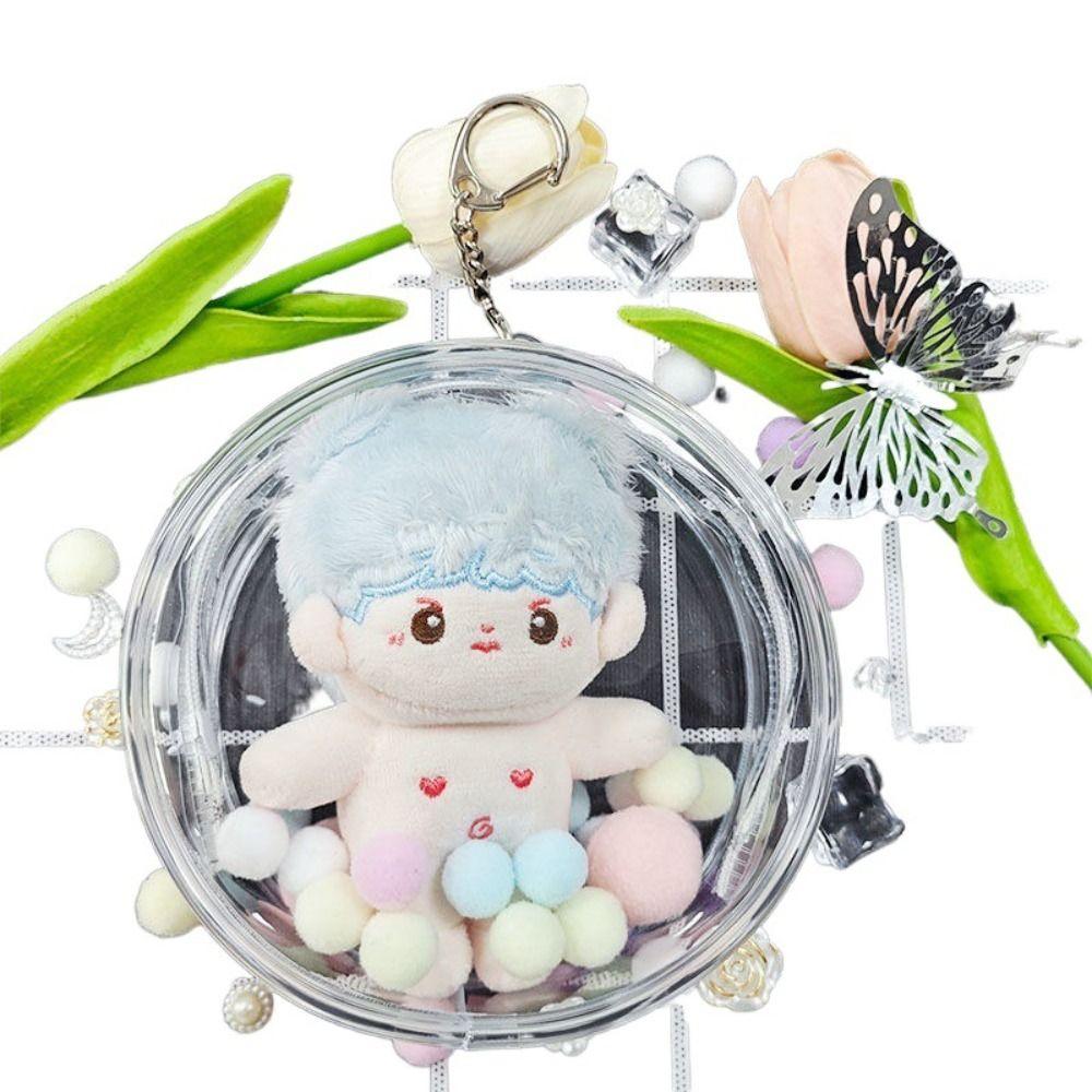 Thicken 10cm Doll Outdoor Bag Transparent Doll Storage Bag  Jewelry Organizer