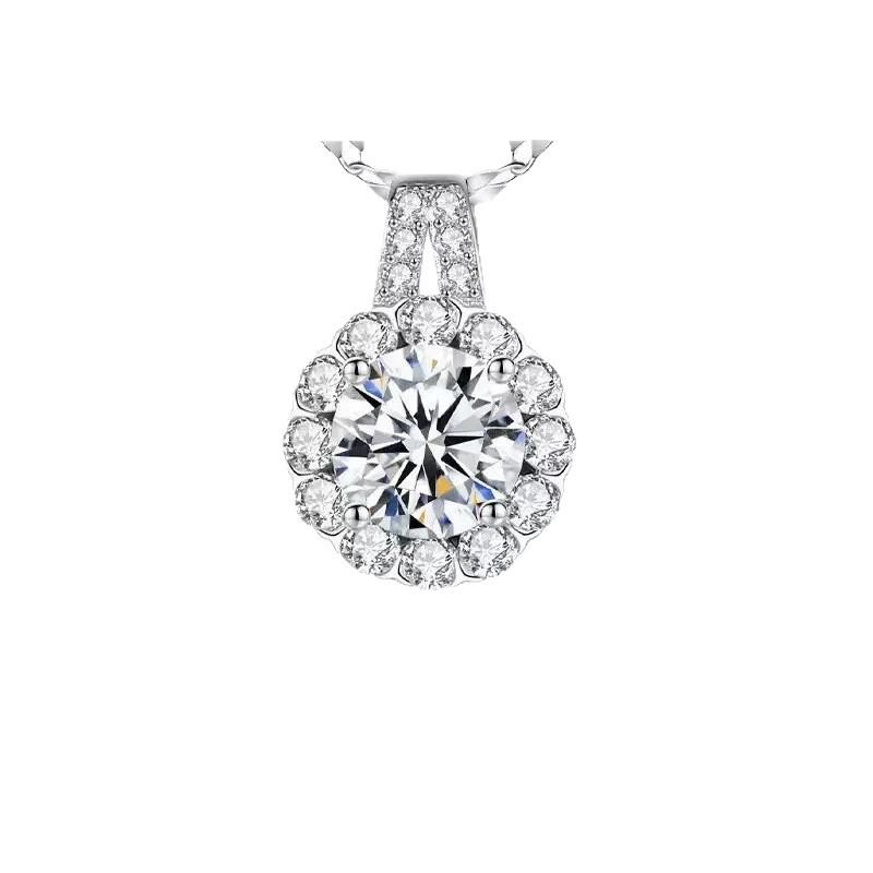 925 Sterling Silver Sunflower Princess Necklace - Luxury Design for Women