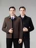 Men's Double-Sided Wool Down Jacket with Removable Liner - Business Casual Winter Outerwear