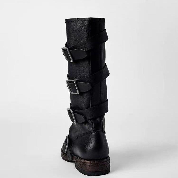 Fashion Brand New High Quality Wasteland Maillard Style Motorcycle Boots Women Trendy Vintage Brown Brand Design Riding Boot Shoes