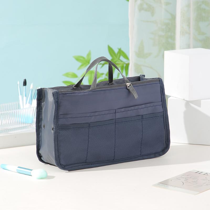 Multi Functional Large Capacity Makeup Bag Portable Double Zipper Toiletries Travel Storage Bag Mommy Bag Multi Pocket Cosmetic