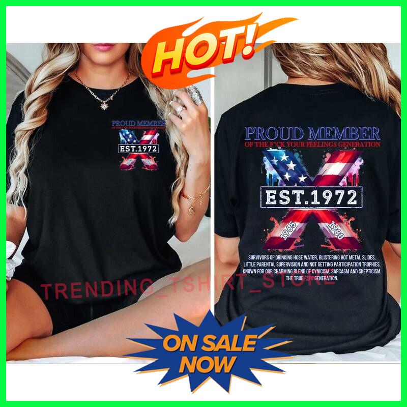 Proud Member Neglect Flags Gen X T-shirt Unisex 2 Sides S-5XL Unisex T-Shirt M