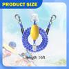 Boat Tow Harness for Tubing Towing Connection with Steel Hooks 16 ft Length Towable Connector Kayak