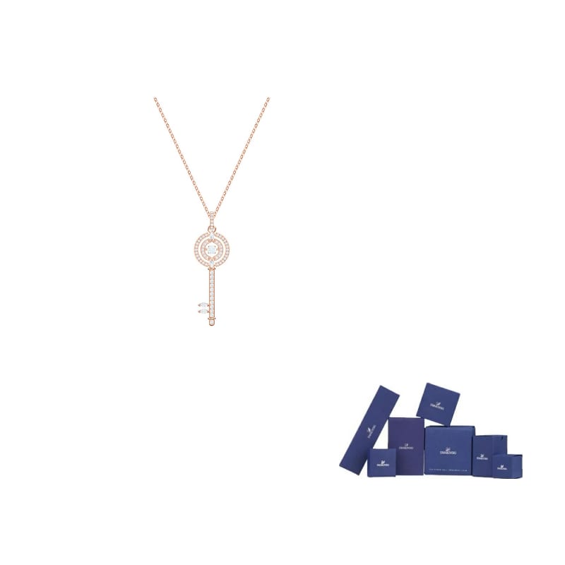 Swarovski Sparkling Dance Box+Shopping Bag Necklaces Women's 5469120