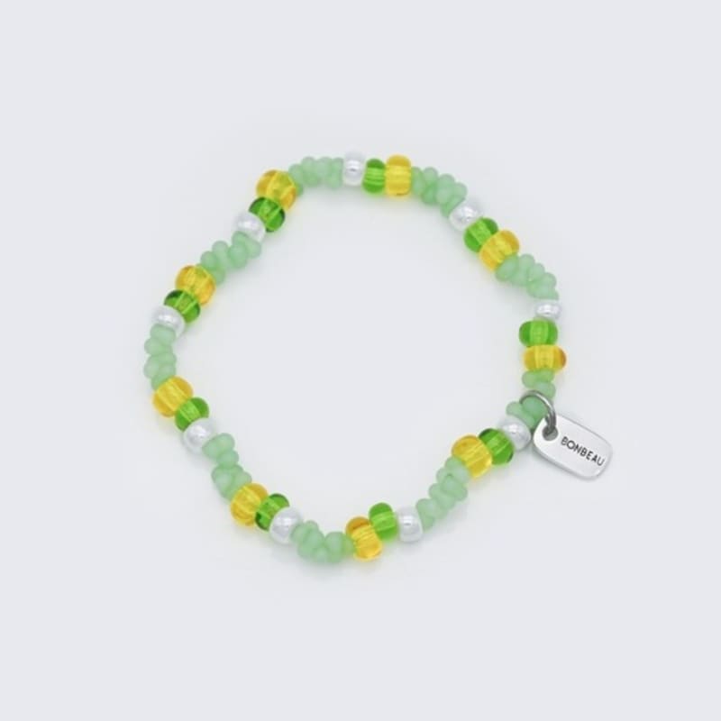 BONBEAU Sentimental Pastel Peanut Beads Bracelet Sentimental Pastel Bead Mix Banding Bracelet