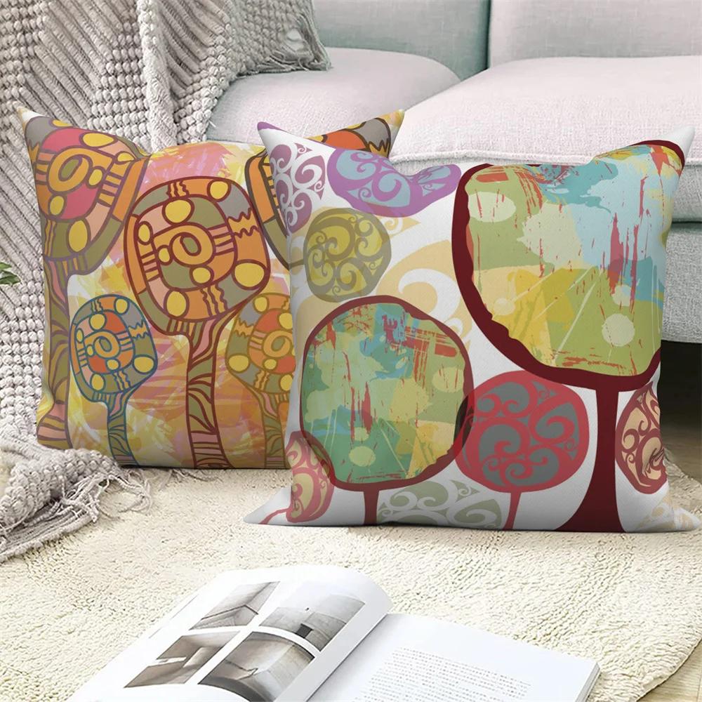 Geometric Pattern Throw Pillow Cover Home Decor Sofa Decorative   Nordic Abstract Art Cushion