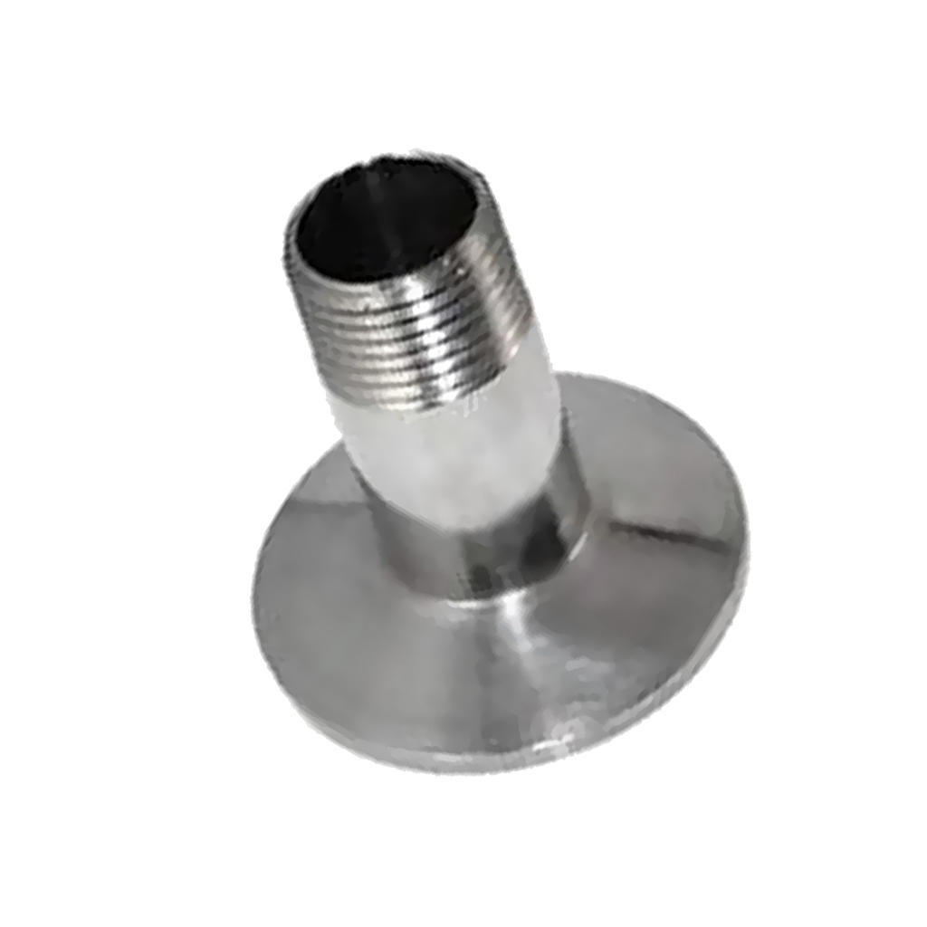 2pcs Bsp 1//2 /"x 1//2 Pulgada Macho De Acero Inoxidable 304 Con Rosca tubo montaje Ss304 L 200mm