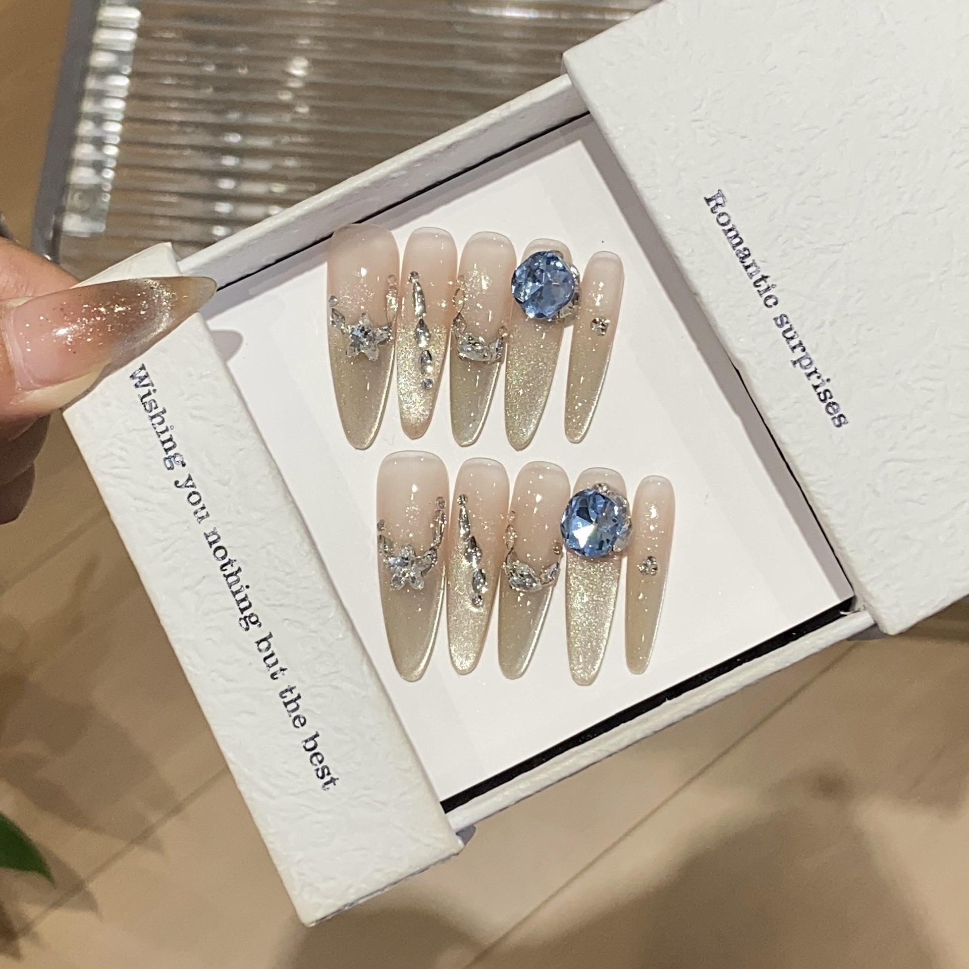 

Прозрачный как лед градиент кошачий глаз сломанный бриллиант лебедь сапфир закат остров съемная носимая броня L