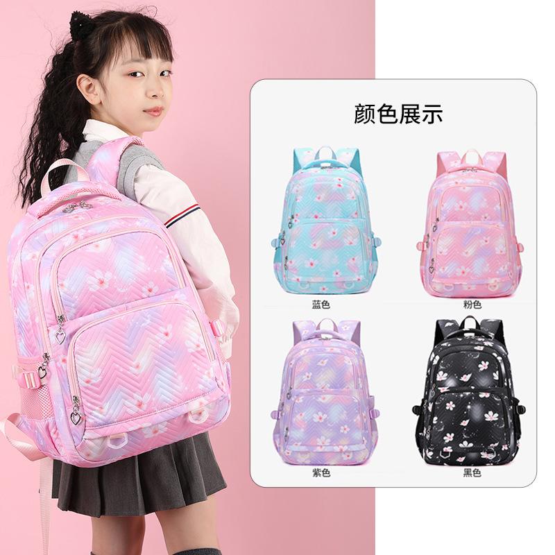 Cute Cartoon Print Large Capacity Primary And Secondary School Schoolbag Trendy Backpack Lightweight Fashion Backpack