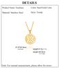 Cazador Stainless Steel Mandala Flower of Life Pendant Necklace for Women Gift  Lotus Neck Chain Amulet Jewelry Wholesale