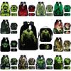 Children Backpack Three Piece Set With The Avengers Hulk Print Design For School Use