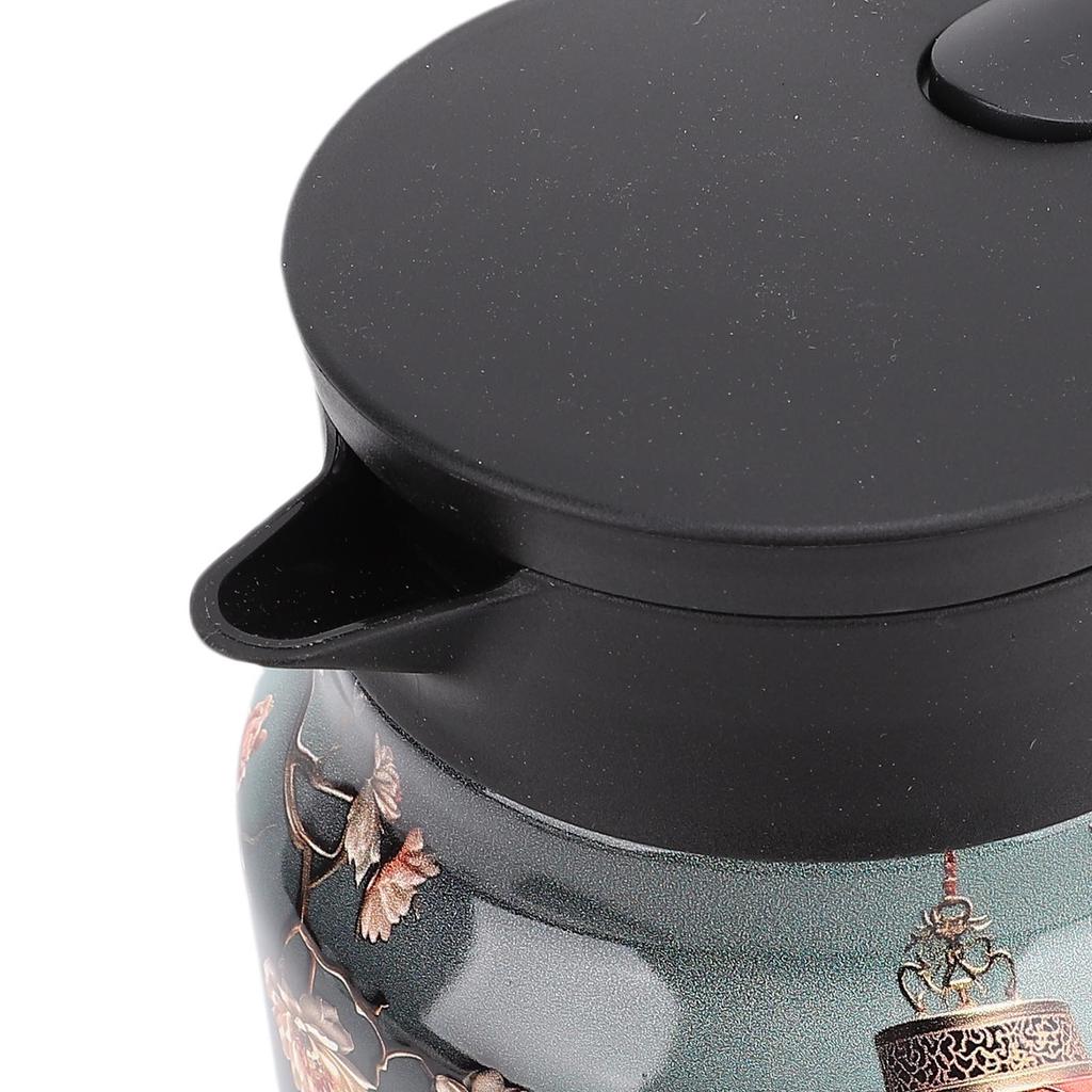 Vintage Teekanne 1000ml 316 Edelstahl Thermische Heißkaffeekanne Isolierte Teekanne mit Deckel für Zuhause Küche Büro