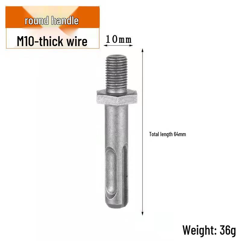 Electric Drill Chuck Adapter for Pneumatic Hammer: Square, Round, Hex Handles
