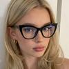 Cat Eye Shape Glasses Frames for Women Fashion Stylish Anti Blue Light Eyeglasses Frame Campus Style Glasses Women