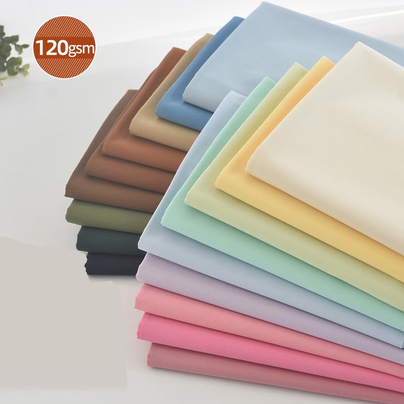 Cotton Woven Fabric Cotton Drill Fabric Pure Cotton Fabric Plain for Shirts Dress In Stock Twill Fabric Fine Spinning