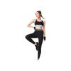 Li Ning Fitness Series Solid Color Mid Waist Versatile Breathable Sports Long Pants Women bottoms Black AULV040-3