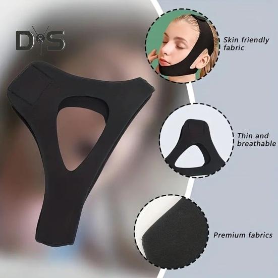 Anti-Schnarch-Kinnriemen, wirksamer Schnarchstopper, Kieferriemen, verstellbarer Schlafkinnriemen für Männer und Frauen, um den Mund geschlossen zu halten