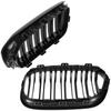BMW 1 F21 15-18 grilles between the headlights (kidneys) left + right set BLACK GLOSSY DOUBLE BAR