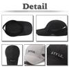 Cap Mesh Sports Hat Adjustable UV Protection Simple CZA086 [White Fang] Men's Women's (Black)