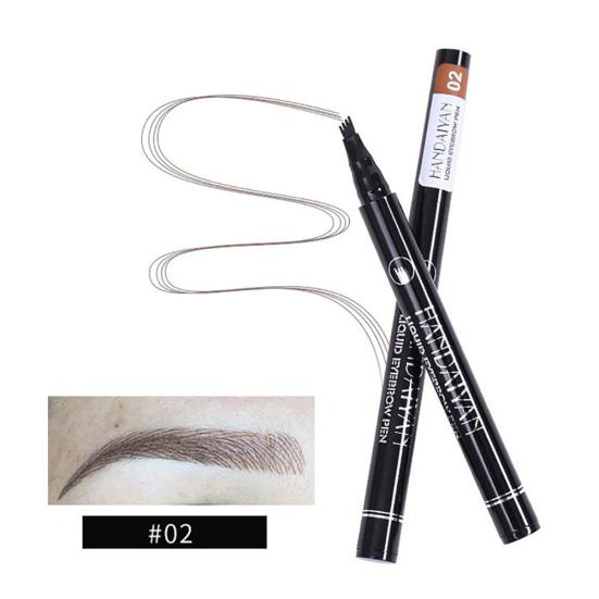 Vanntett gaffelspiss Brow Enhancer Stencil Makeup Langvarig