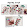New 1Pair Colourful No Tie Shoelaces Rainbow Elastic Laces Sneakers Adults Kids 8MM Wide Flats Rubber Shoelace Shoes Accesories