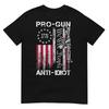 Pro Gun Anti Idiot Shirt Vintage Usa Flag 2nd Aunisexdunisext Tshirt