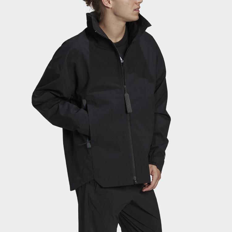 adidas Terrex C Myshelter Rain.RDY Αδιάβροχο Υπαίθριο Μπουφάν με Κουκούλα Ανδρικά Μπουφάν Μαύρο H65700