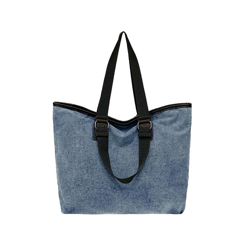Denim travel bag women's short-distance tote bag travel tote bag large capacity light shoulder sports fitness bag