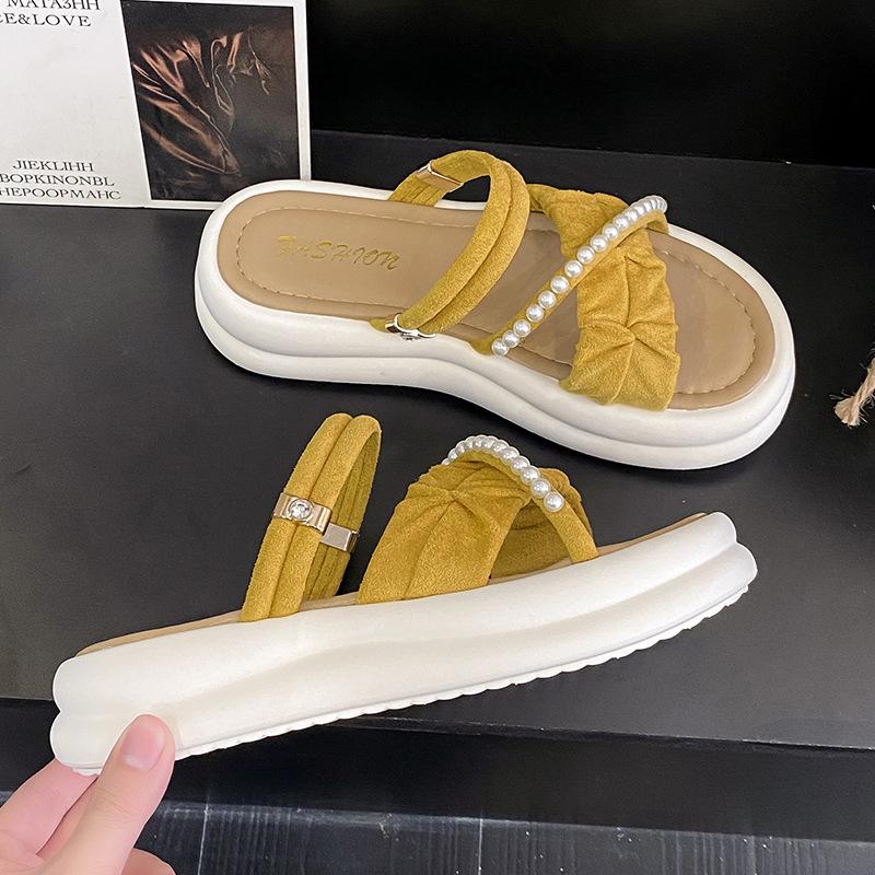 Beautiful fashion cool slippers summer new wear comfortable dual-purpose beach with skirt cool slippers women