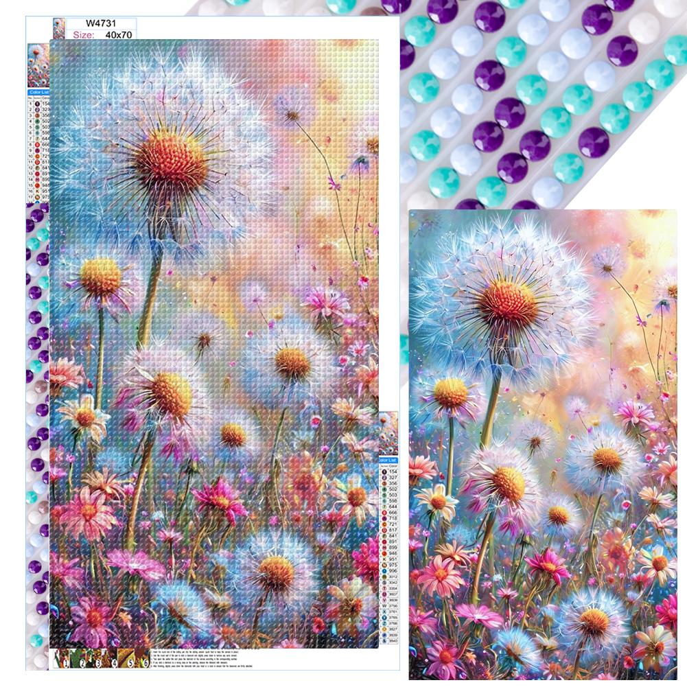 5D DIY Full Round Drill Diamond Painting Flowers Grass Kit Home Decor Art Craft