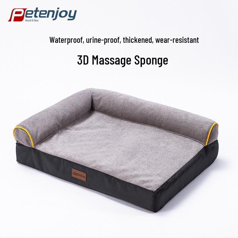 

Removable Washable Pet Sofa Bed with Double Backrest, Warm Mat for Medium/Large Cats and Dogs, Autumn/Winter Comfort. S - 45x35cm (for pets up to 6kg) 0.7kg