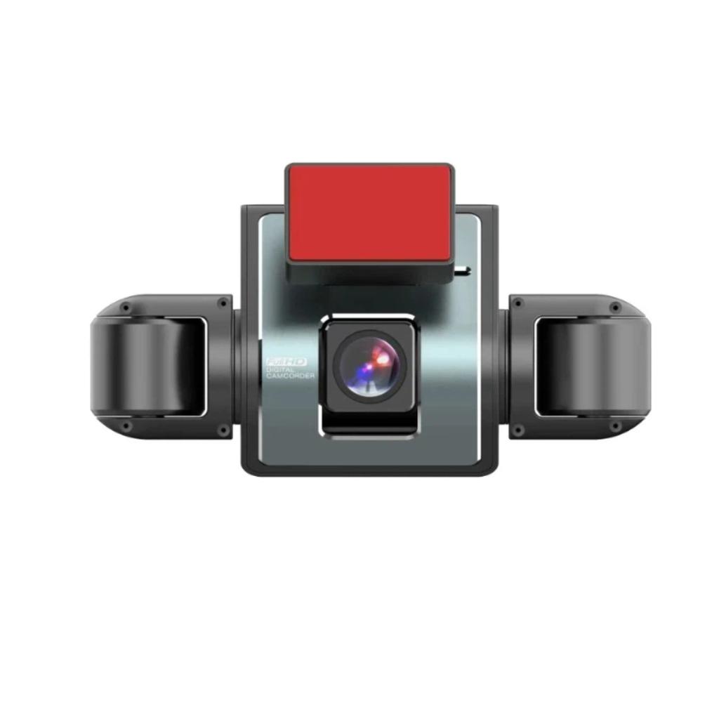4-Channel Dash Cam, Front, Rear & Inside, 1080P Car Camera, Night Vision, G-Sensor, Driving Video Recorder