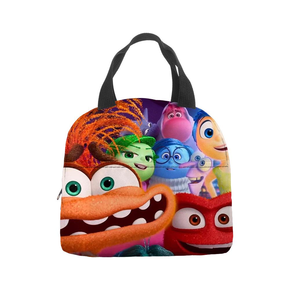 Mind Secret Service 2Inside Out 2 Plush Insulated Lunch Box Bag Portable Foil Ice Bag Picnic Bag