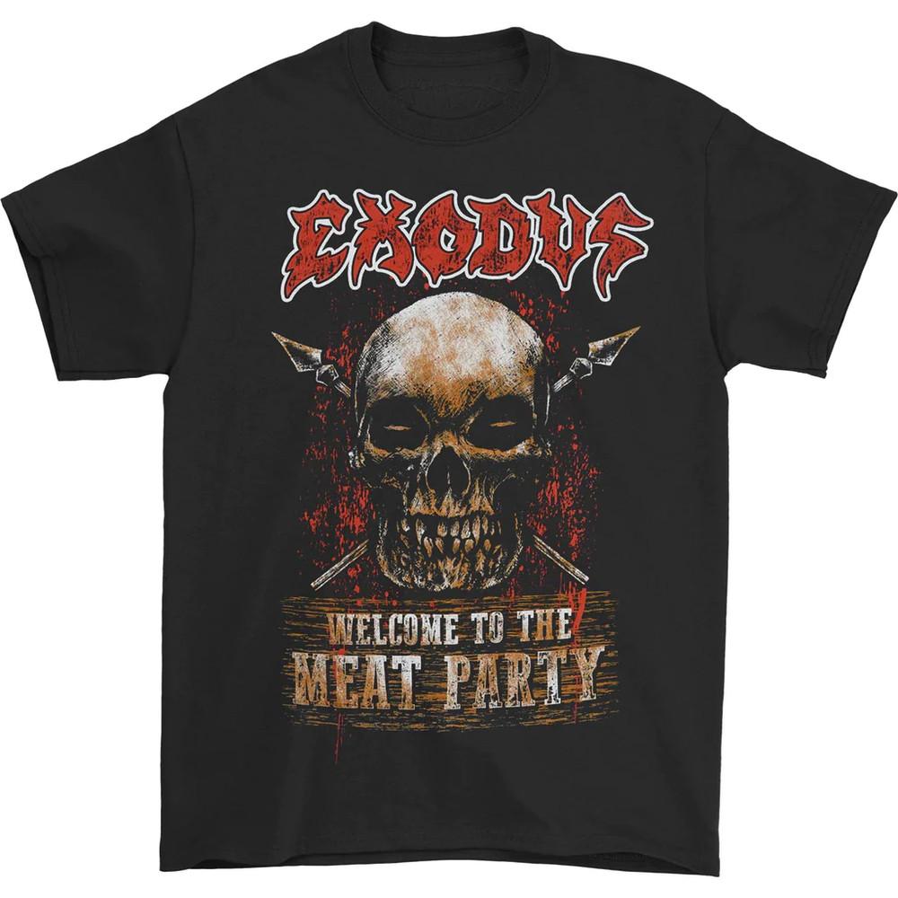 Музыкальная группа Exodus Любитель музыки Плотный хлопок Черный Унисекс S-5XL Футболка TT078 Унисекс Футболка L
