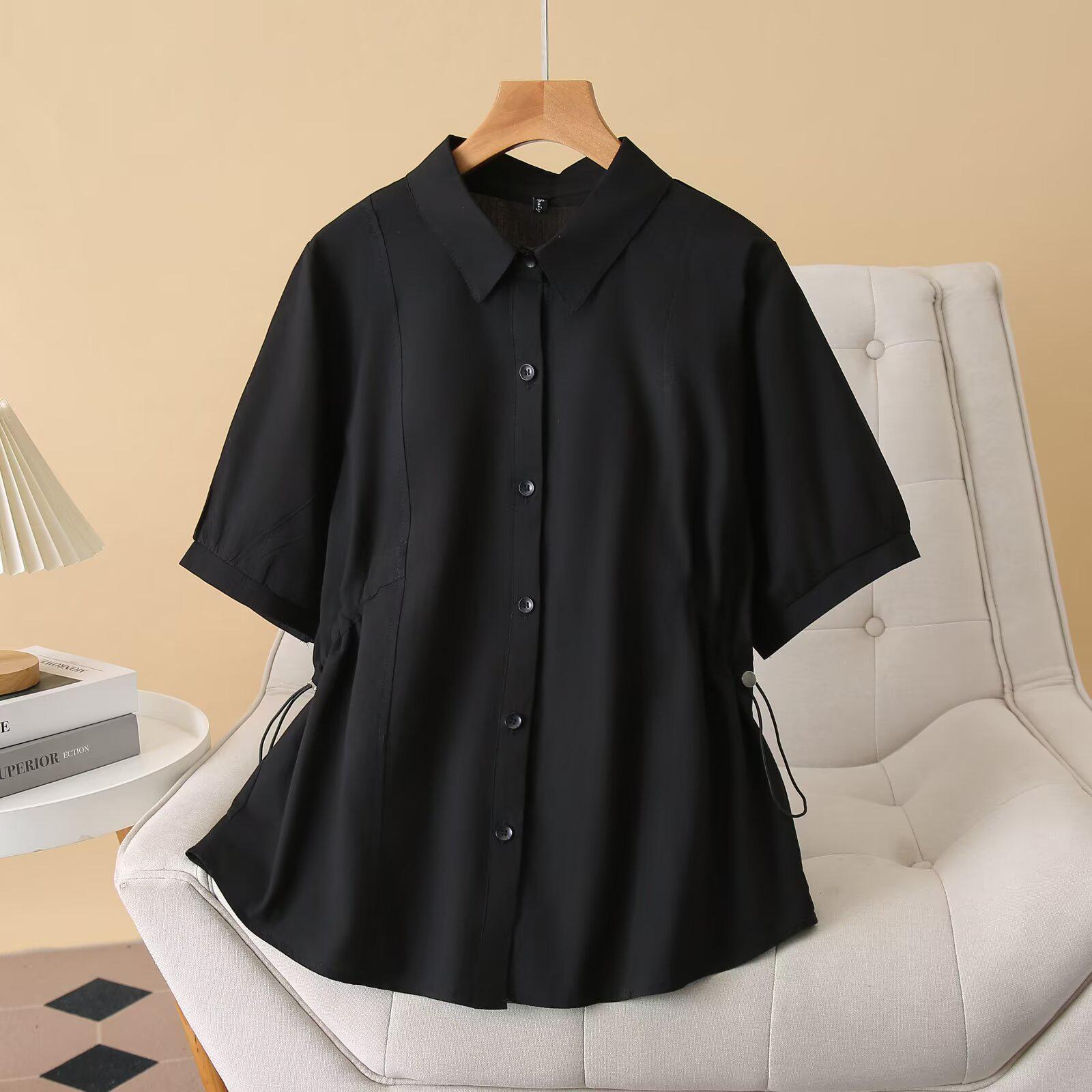 2025 Women s Plus Size Short Sleeve Summer Shirt 4XL