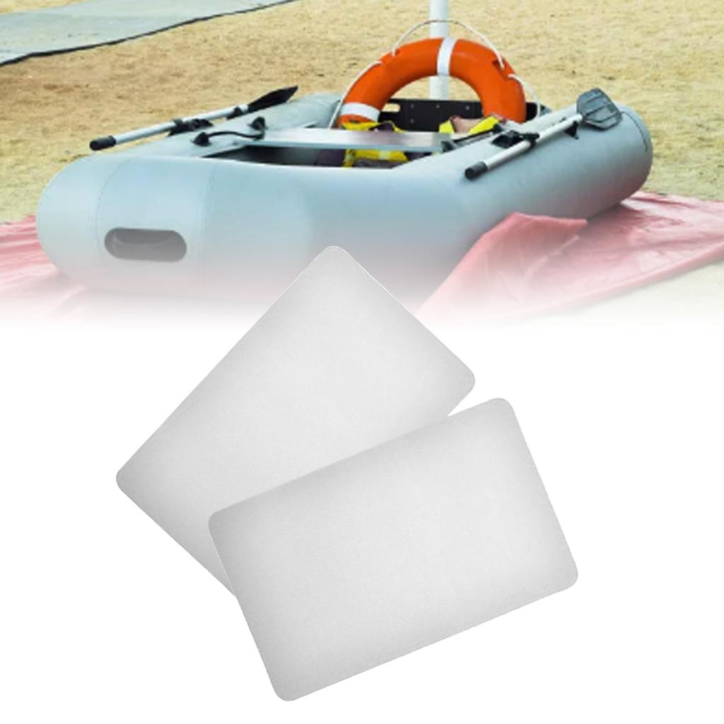 2pcs Inflatable Boat Repair Patch PVC Rubber Boat Repair Patch Kit for Kayaks Canoes