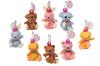Shinada Beanbag Plush Toy Set of 8 (Mini Size, Animal Mascot, Lucky Charm)
