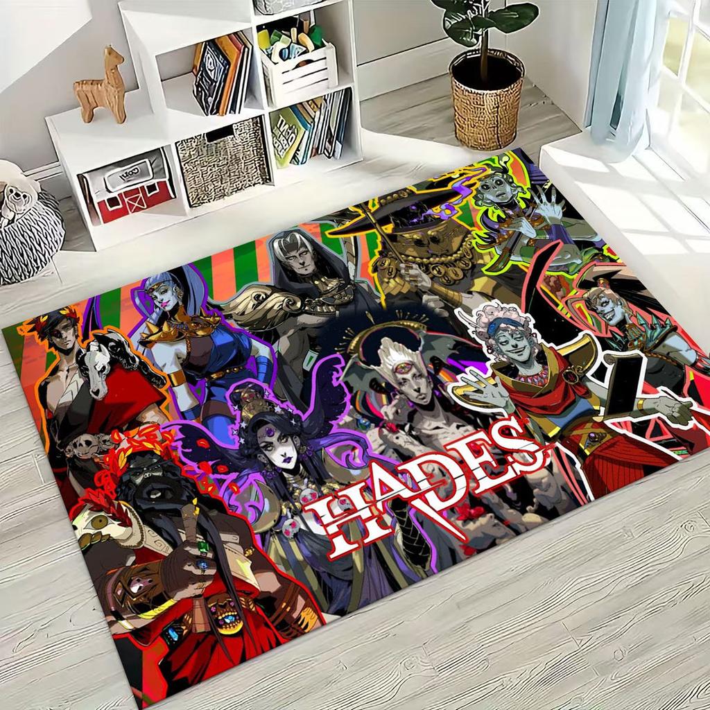 3D Classics Game Hades Cartoon Gamer Rug for Bedroom Living Room Sofa Home Doormat Decor, Large Kid Play Non-slip Floor Mat Gift